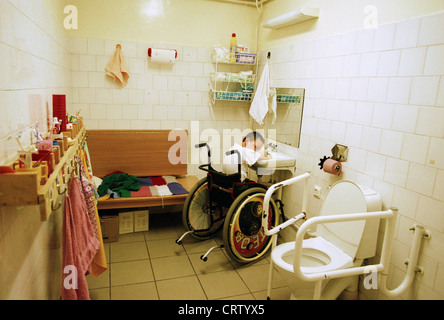 Scuola disabili Casa Minunata in Oradea, Romania Foto Stock