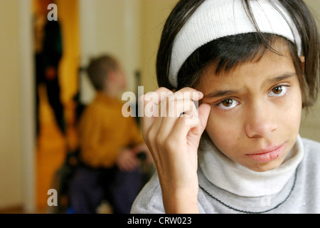 Scuola disabili Casa Minunata in Oradea, Romania Foto Stock