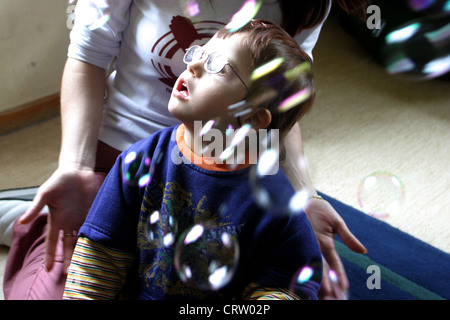 Scuola disabili Casa Minunata in Oradea, Romania Foto Stock