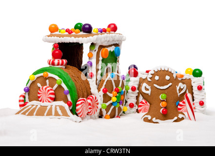 Vacanze inverno Gingerbread Polar Express Train Foto Stock