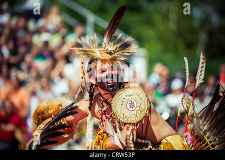 Nativi Americani Pow-Wow Wendake event 2012 Foto Stock