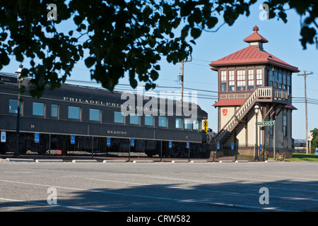 Railroad Museum of Pennsylvania, Strasburgh, Lancaster County Foto Stock