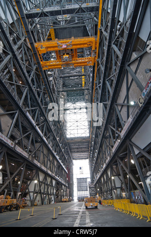 Il Centro Spaziale Kennedy sull'Isola Merritt Florida all'interno dell'edificio VAB. Foto Stock