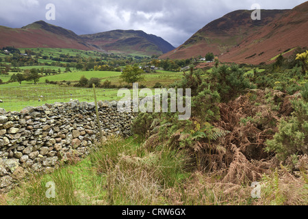 La Cumbria Regno Unito Braithwaite Newlands Valley Foto Stock