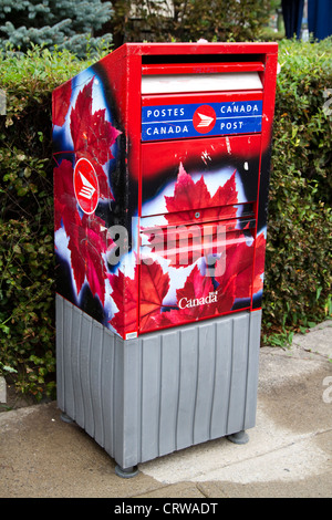 Casella postale per il canadese del servizio postale in Montreal, Quebec Foto Stock