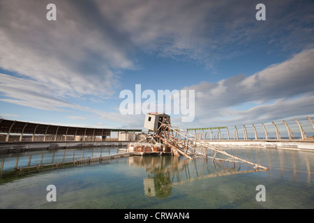 La recentemente demolito Steetley magnesite lavora a nord di Hartlepool Foto Stock