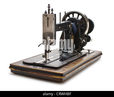 Vecchia macchina da cucire Foto Stock