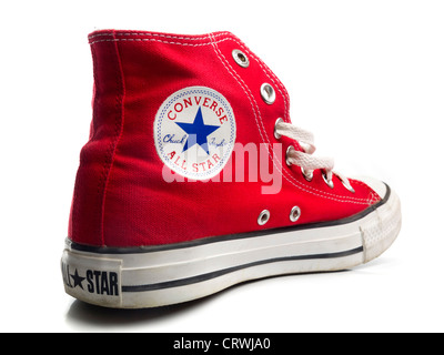 Red Converse Chuck Taylor All Star scarpa Foto Stock