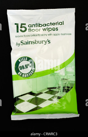 15 pavimento antibatterico salviette dalla Sainsburys Foto Stock