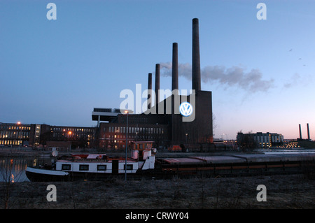 Volkswagen presso la sede centrale a Wolfsburg Foto Stock