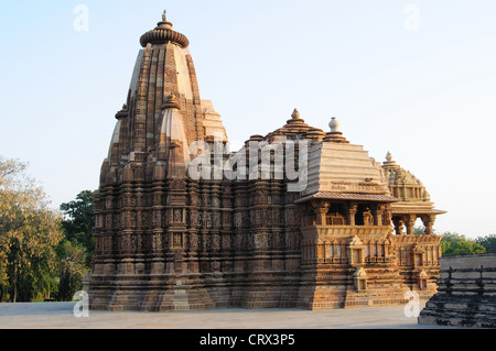 Devi Jagadambi Tempio. Gruppo Occidentale di templi, Khajuraho, Madhya Pradesh India Foto Stock