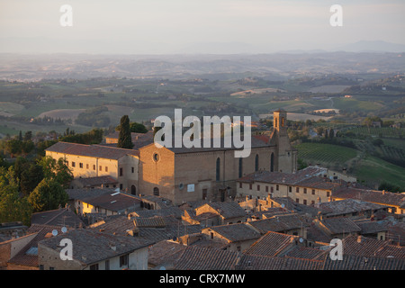 Chiesa di Sant'Agostino, San Gimignano, Toscana, Italia centrale. Foto Stock