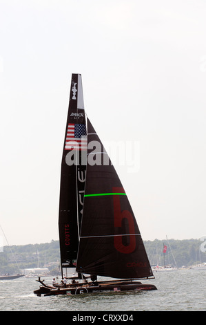 Americas Cup 2012 Newport Oracle 5 Foto Stock