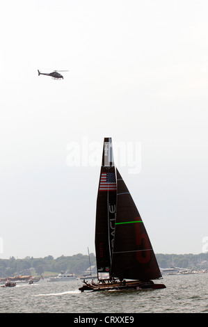 Americas Cup 2012 Newport Oracle 5 Foto Stock