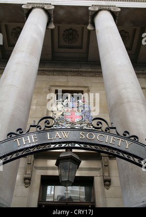 La Law Society edificio ingresso, Chancery Lane, Londra, WC2 Foto Stock