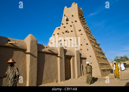 La moschea di Sankore.Costruito nel XV-XVI secolo . Timbuctu città. Regione di Timbuktu. Mali. L'Africa. Foto Stock