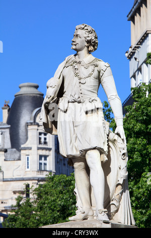 Un monumento al famoso pittore barocco Sir Anthony Van Dyck ad Anversa, in Belgio Foto Stock