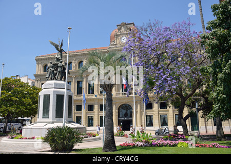 Hotel de Ville (municipio), Promenade de la Croisette, Cannes, Côte d'Azur, Alpes-Maritimes, Provence-Alpes-Côte d'Azur, in Francia Foto Stock