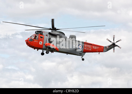 Westland Sea King elicottero della Royal Navy servizio di salvataggio Foto Stock