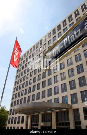 E.ON il quartier generale a E.ON-Platz a Duesseldorf Foto Stock