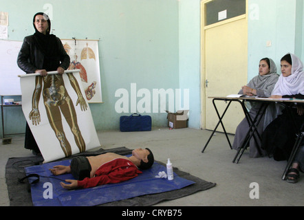 Formazione di primo soccorso JUH a Kabul Foto Stock