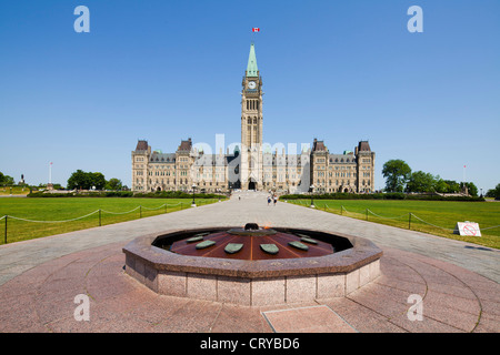 Il Centennial fiamma, Parliament Hill, Ottawa Foto Stock