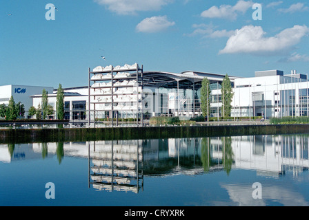 Il nuovo Centro Fieristico di Monaco Riem in con i loro edifici Foto Stock