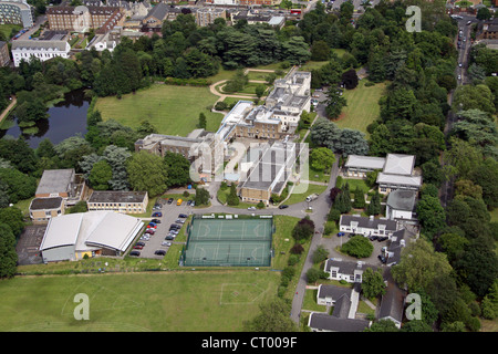Vista aerea di Froebel College, Roehampton University di Londra SW15 Foto Stock