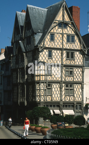 Francia, Valle della Loira, Angers, Maison d'Adamo, Foto Stock