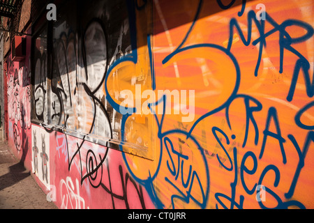 Graffiti, NYC Foto Stock