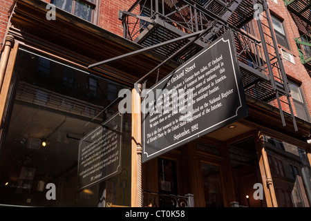 Il Lower East Side Tenement Museum, 97 Orchard Street, NYC Foto Stock