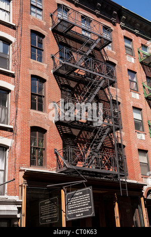 Il Lower East Side Tenement Museum, 97 Orchard Street, NYC Foto Stock