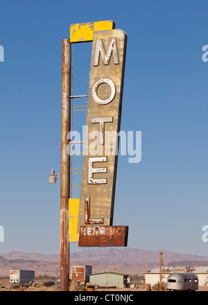 Motel vecchio segno - Arizona USA Foto Stock
