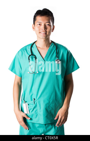 Ritratto di un medico di sesso maschile Foto Stock