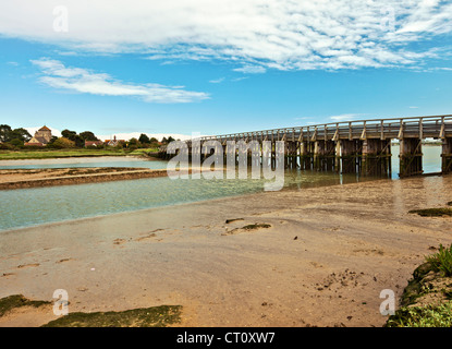 Il ripristino vecchio ponte a pedaggio, Shoreham dal mare. Foto Stock