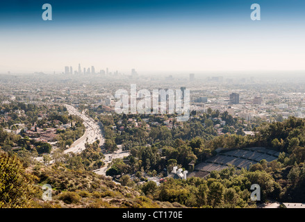 Vista aerea di Los Angeles Foto Stock
