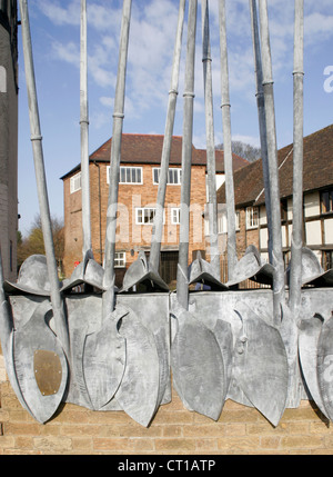 La guerra civile i lucci e caschi Worcester Worcestershire Inghilterra REGNO UNITO Foto Stock