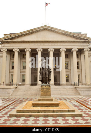Edificio del tesoro a Washington DC, Stati Uniti d'America. Foto Stock