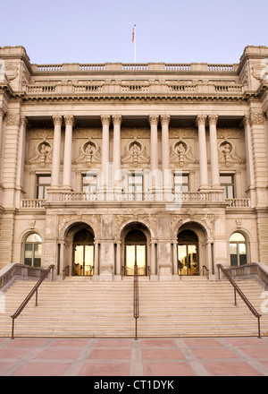 La Biblioteca del Congresso (Jefferson Building) in Washington DC, Stati Uniti d'America. Foto Stock