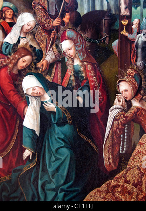 Crocifissione 1507 Jacob Cornelisz van Oostsanen olandese Paesi Bassi Foto Stock