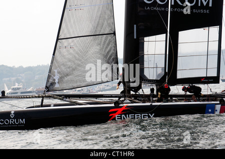 Americas Cup 2012 Newport Foto Stock