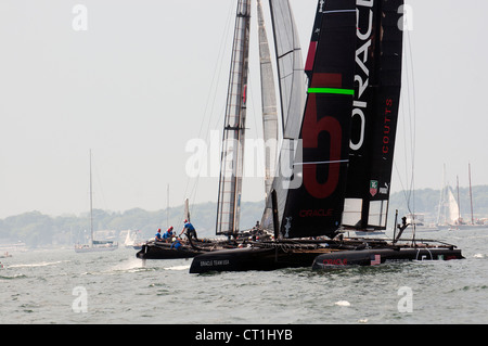 Americas Cup 2012 Newport Foto Stock