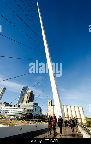 Puente de la Mujer Puerto Madero Buenos Aires Argentina America del Sud Foto Stock