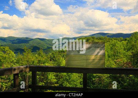 HOMESTEAD STEFANO MOUNTAIN si affacciano, Stefano Mountain State Park, Stefano montagna, Tennessee, Stati Uniti d'America Foto Stock