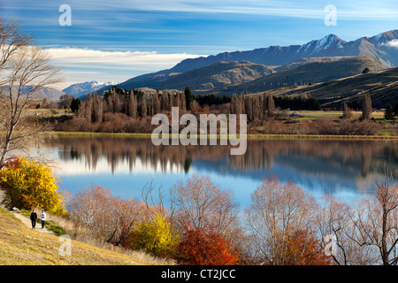 Scenario mozzafiato intorno a Queenstown, Nuova Zelanda 2 Foto Stock