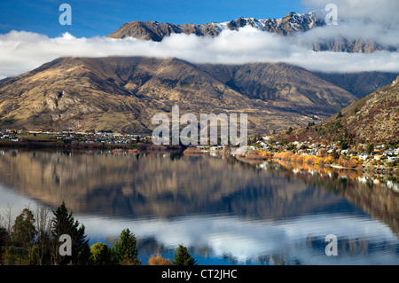 Scenario mozzafiato intorno a Queenstown, Nuova Zelanda 14 Foto Stock