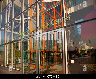 Connecticut Science Center building in Hartford CT Foto Stock