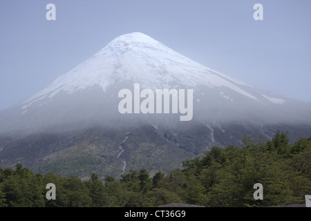 Vulcano Osorno est di Puerto Varas, Cile Foto Stock