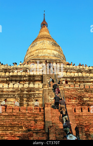 Pyathada Paya (Sunset Pagoda) Foto Stock