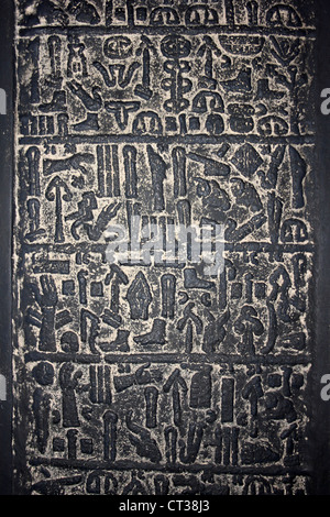 Hittita geroglifica Script scritto nel linguaggio Luwian Foto Stock